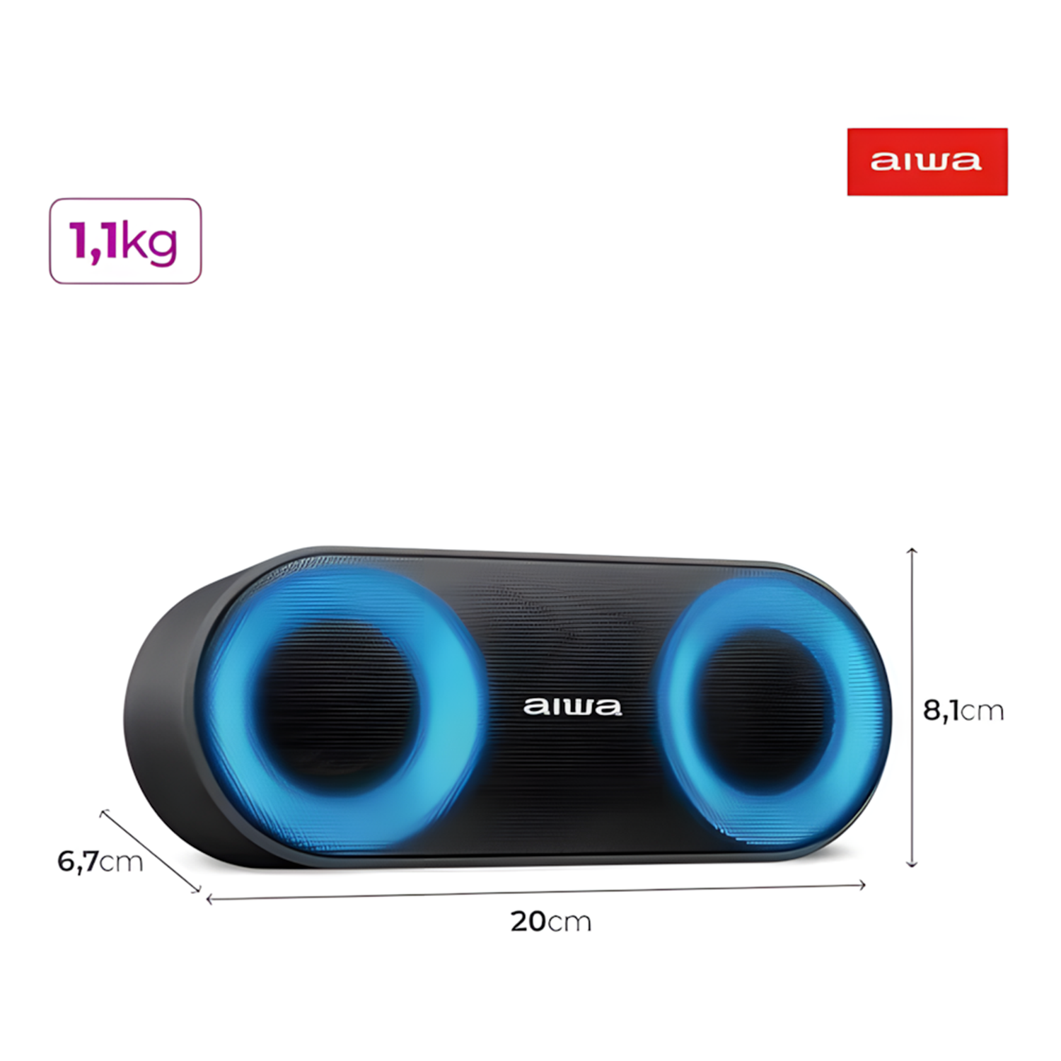 Caixa De Som Aiwa Peaker Bluetooth Awssp01 20w Bivolt Caixa De Som Aiwa Peaker Bluetooth Awssp01 20w Bivolt